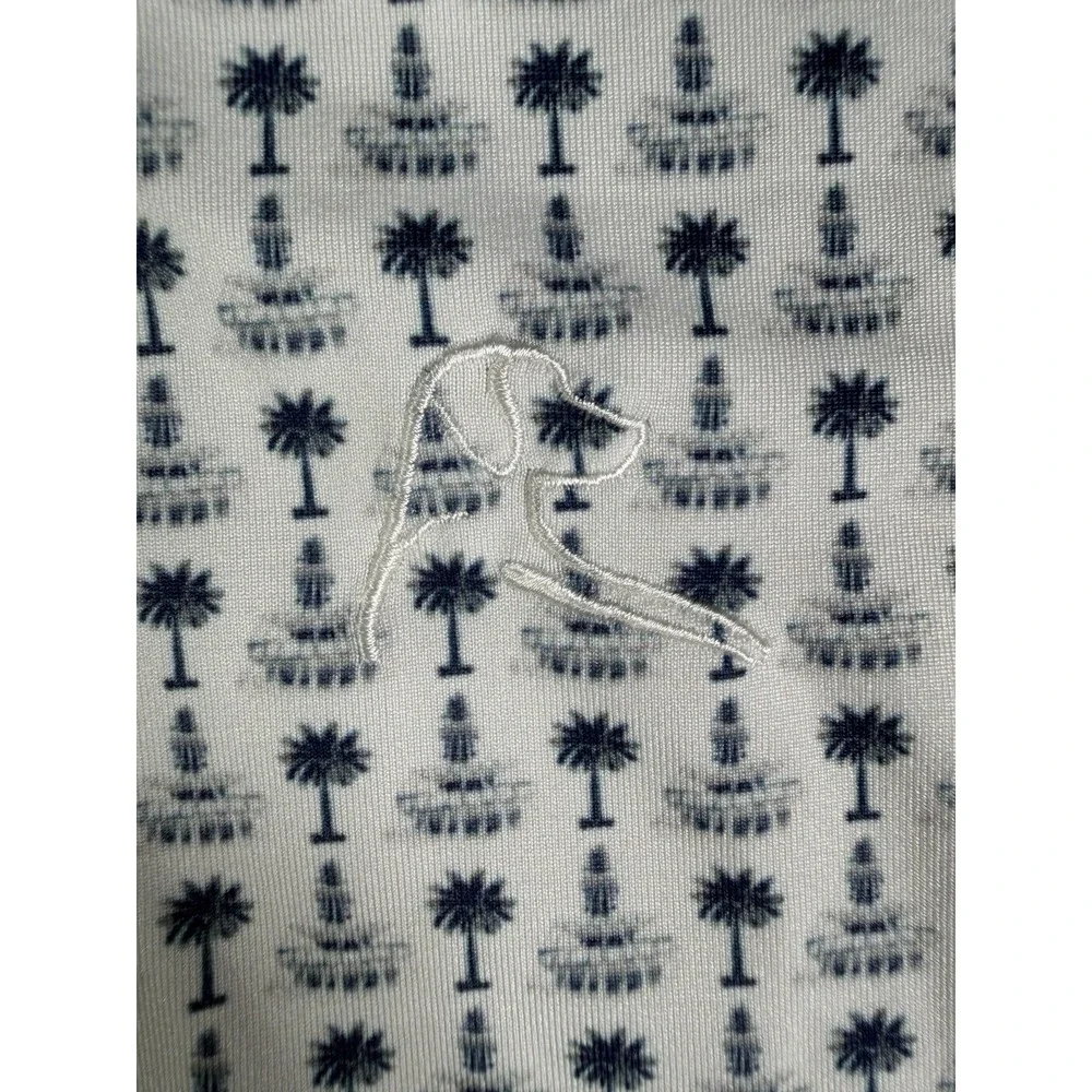 Rhoback Golf Polo Men L South Carolina Palmetto State House Performance Shirt **